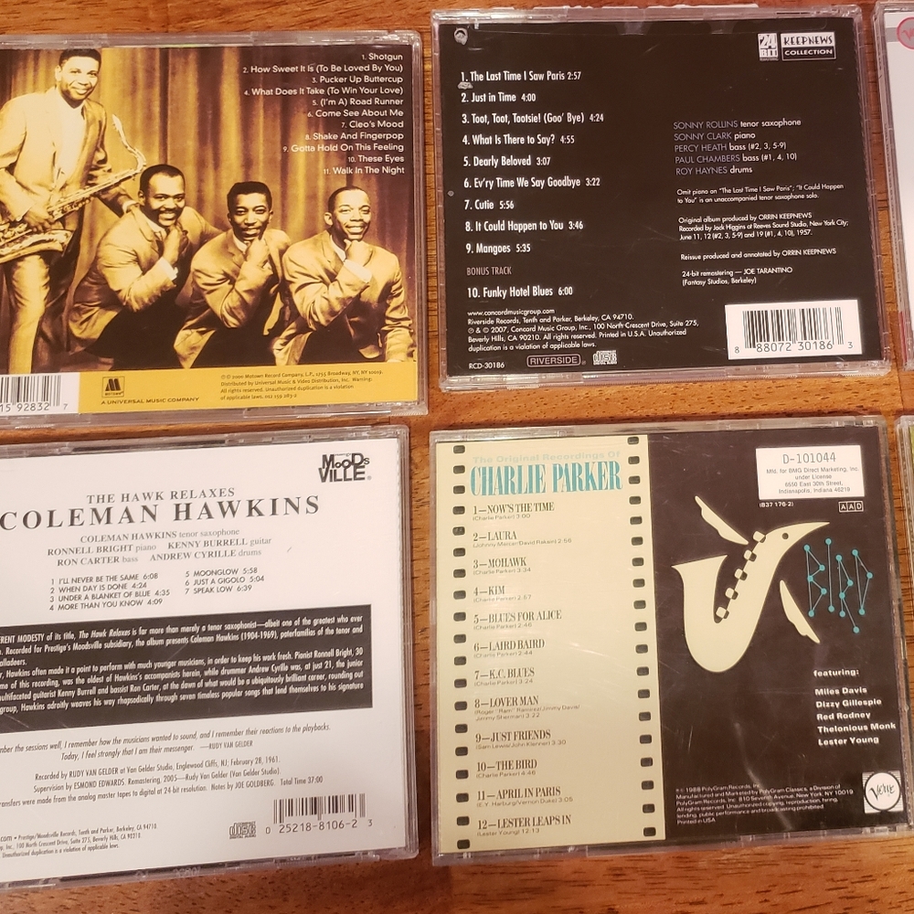 Saxophone Classics 6 CD Bundle Features Jazz, R&B, Mowtown - Picture 8 of 8